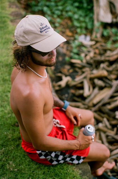 Topiku x Island Brewing Logo Dad Hat - Khaki