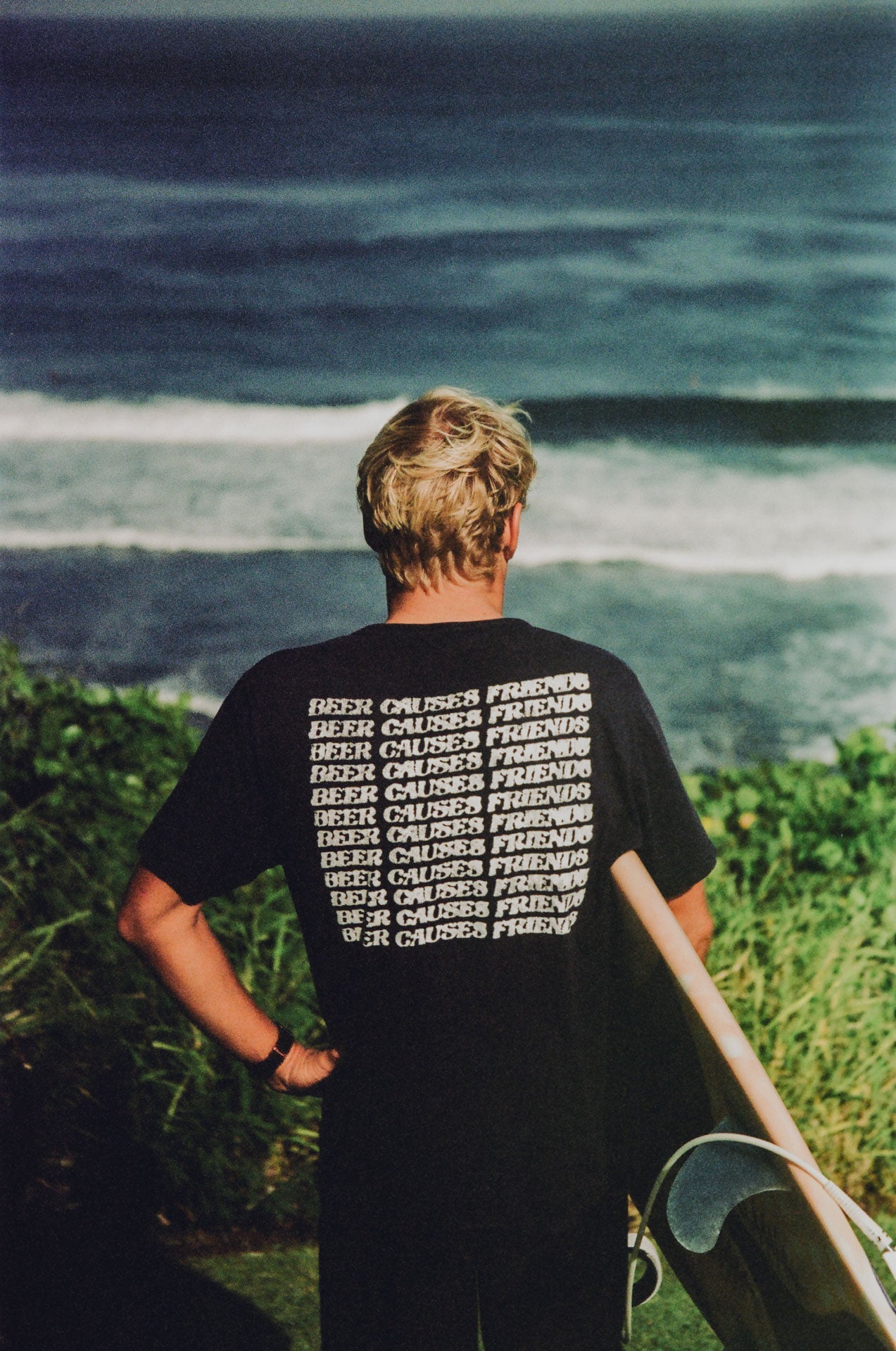 Beer Causes Friends T-Shirt - Navy