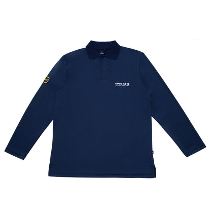 Fishin' L/S Polo Shirt - Navy