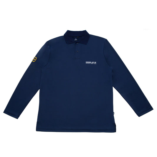 Fishin' L/S Polo Shirt - Navy